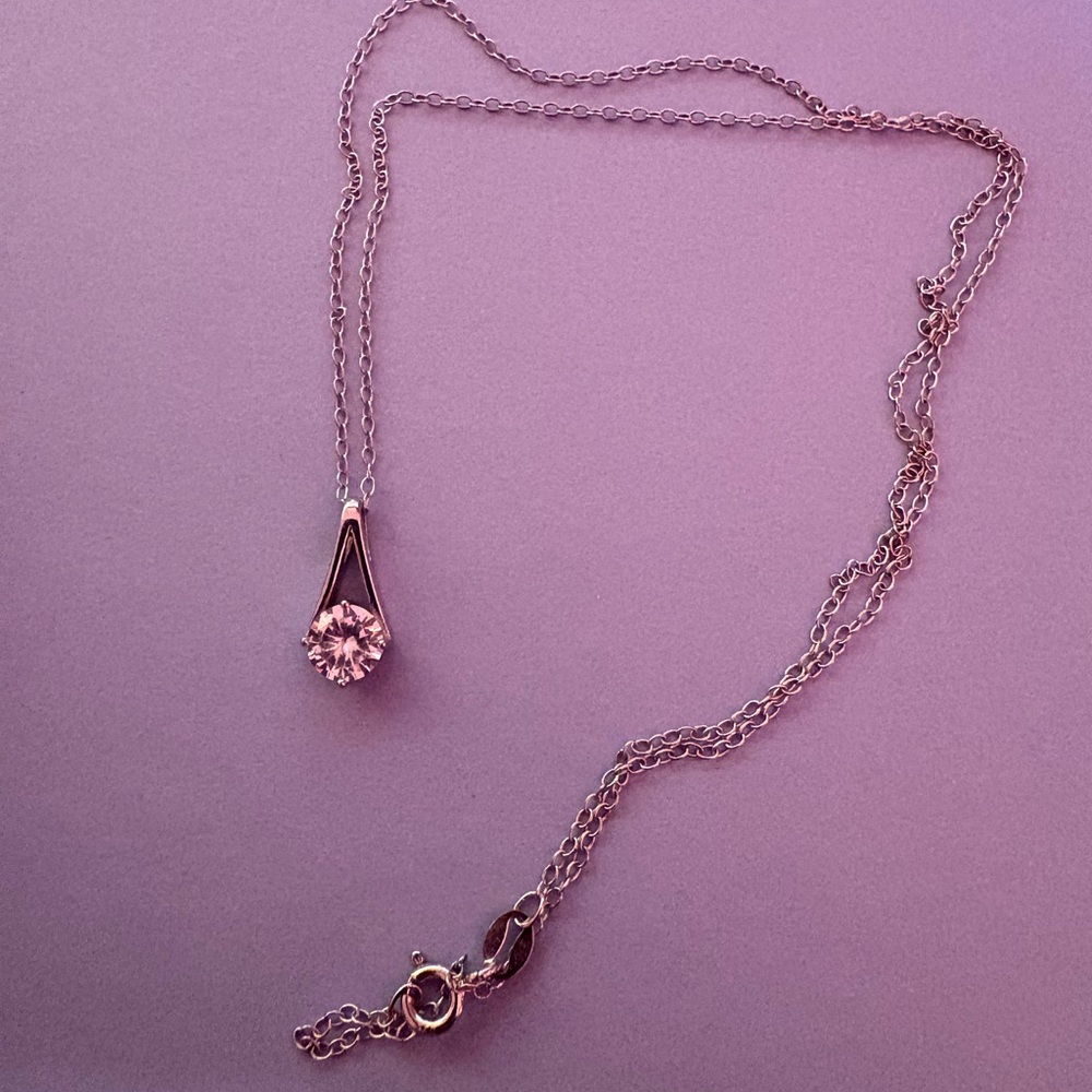 SOLD IBB CN 925 Elegant Sterling Silver Pendant Necklace